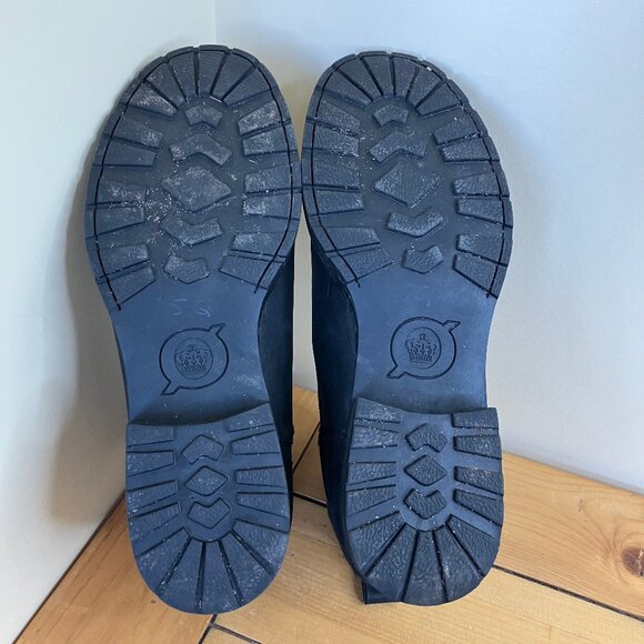 Born Cove Chelsea Boots Black Nubuck Leather Lug Sole Women's US 9.5 - Picture 7 of 9